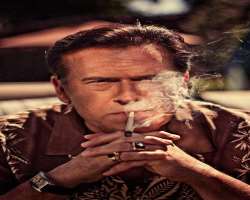 Bruce Campbell smoking